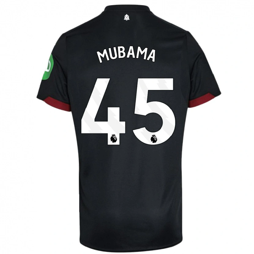 Danxen Pánské Divin Mubama #45 Černá Bílá Daleko Hráčské Dresy 2024/25 Dres