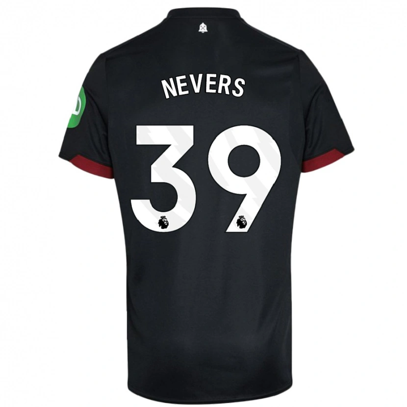 Danxen Pánské Thierry Nevers #39 Černá Bílá Daleko Hráčské Dresy 2024/25 Dres