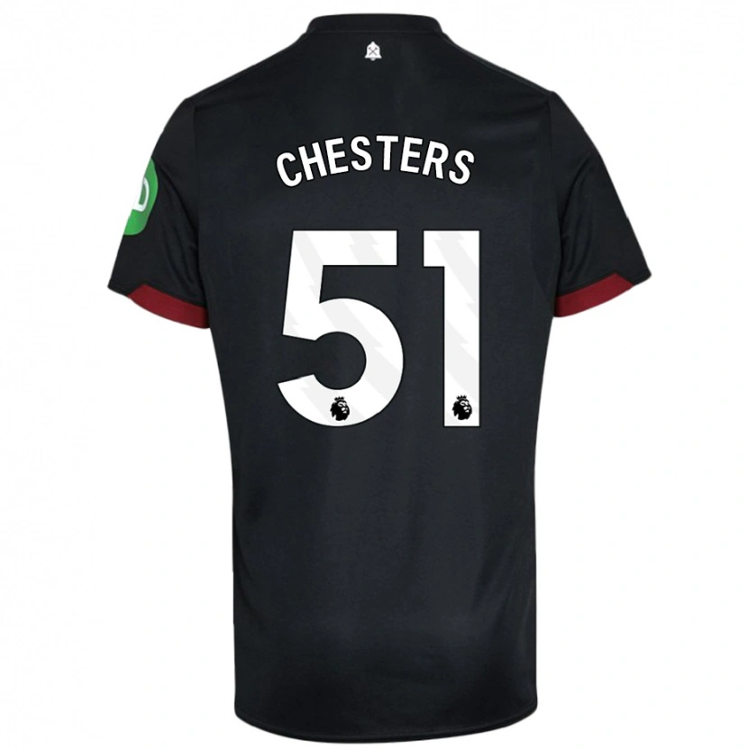 Danxen Pánské Dan Chesters #51 Černá Bílá Daleko Hráčské Dresy 2024/25 Dres