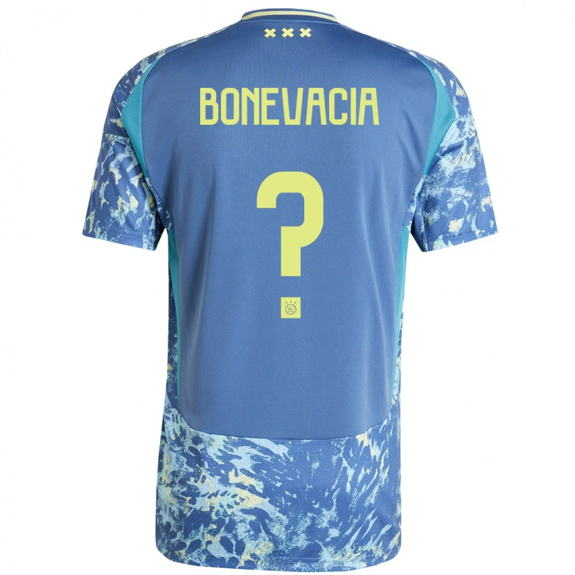 Danxen Pánské Giuliano Bonevacia #0 Šedá Modrá Žlutá Daleko Hráčské Dresy 2024/25 Dres