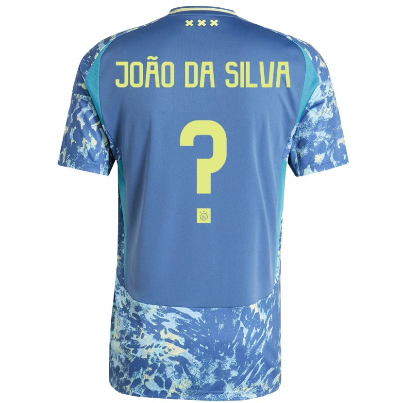 Danxen Pánské Miguel João Da Silva #0 Šedá Modrá Žlutá Daleko Hráčské Dresy 2024/25 Dres