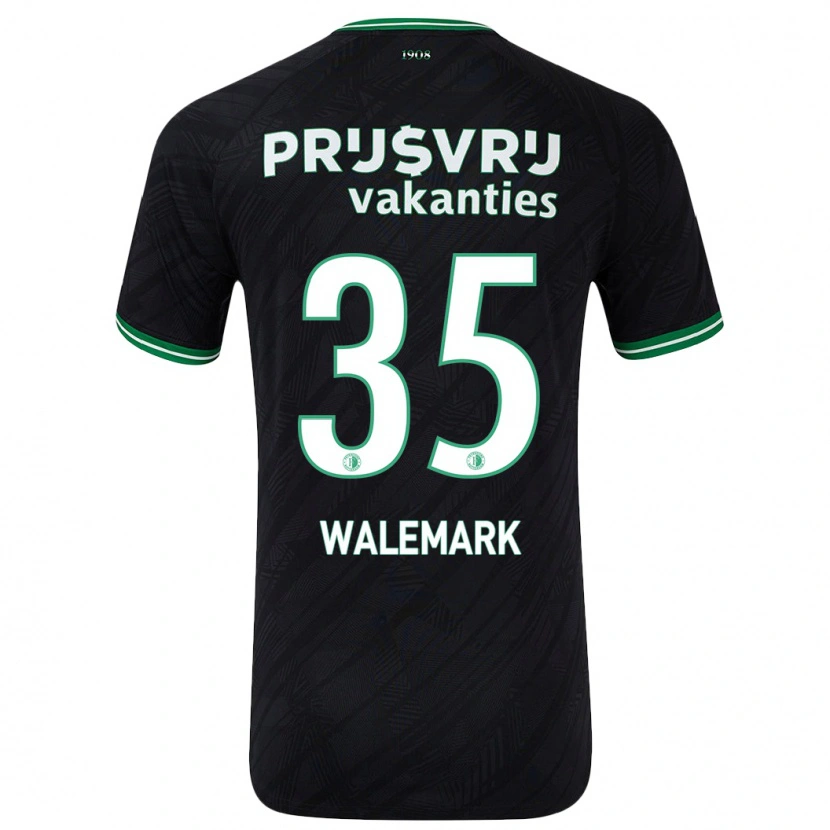 Danxen Pánské Patrik Walemark #35 Černo Zelená Daleko Hráčské Dresy 2024/25 Dres