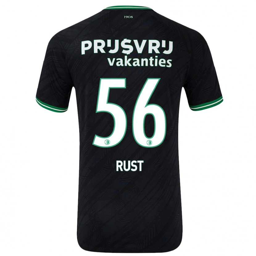 Danxen Pánské Fabiano Rust #56 Černo Zelená Daleko Hráčské Dresy 2024/25 Dres
