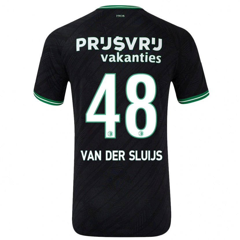 Danxen Pánské Joep Van Der Sluijs #48 Černo Zelená Daleko Hráčské Dresy 2024/25 Dres