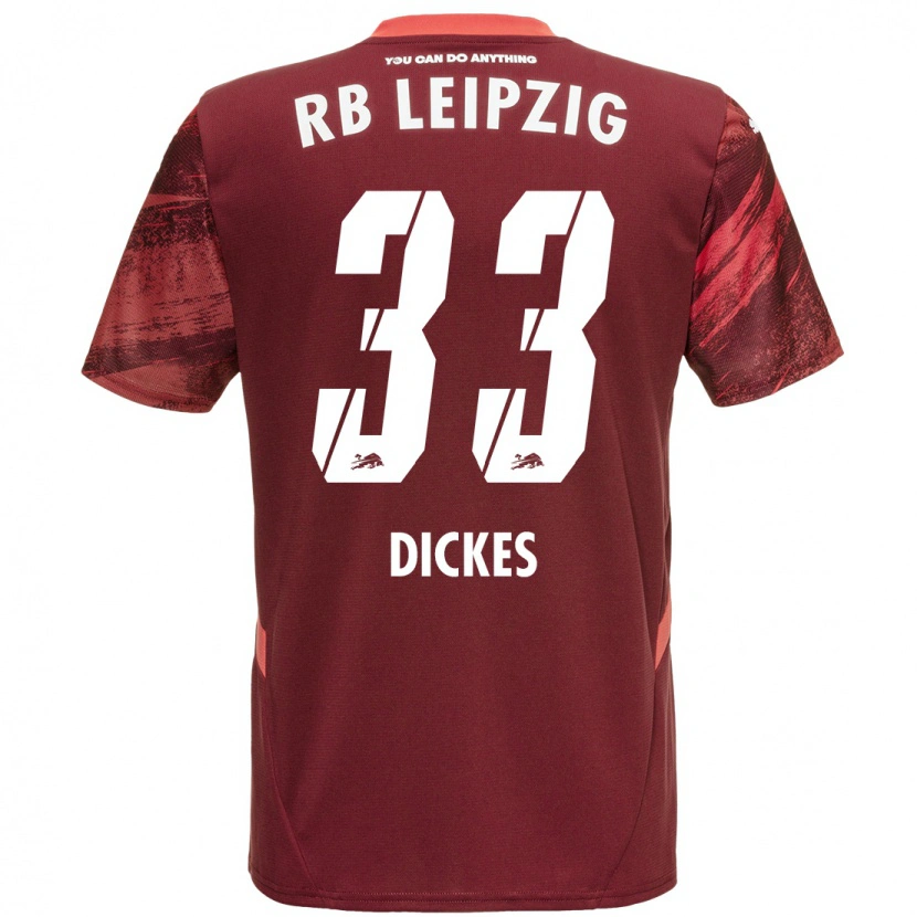 Danxen Pánské Fernando Dickes #33 Burgundské Daleko Hráčské Dresy 2024/25 Dres