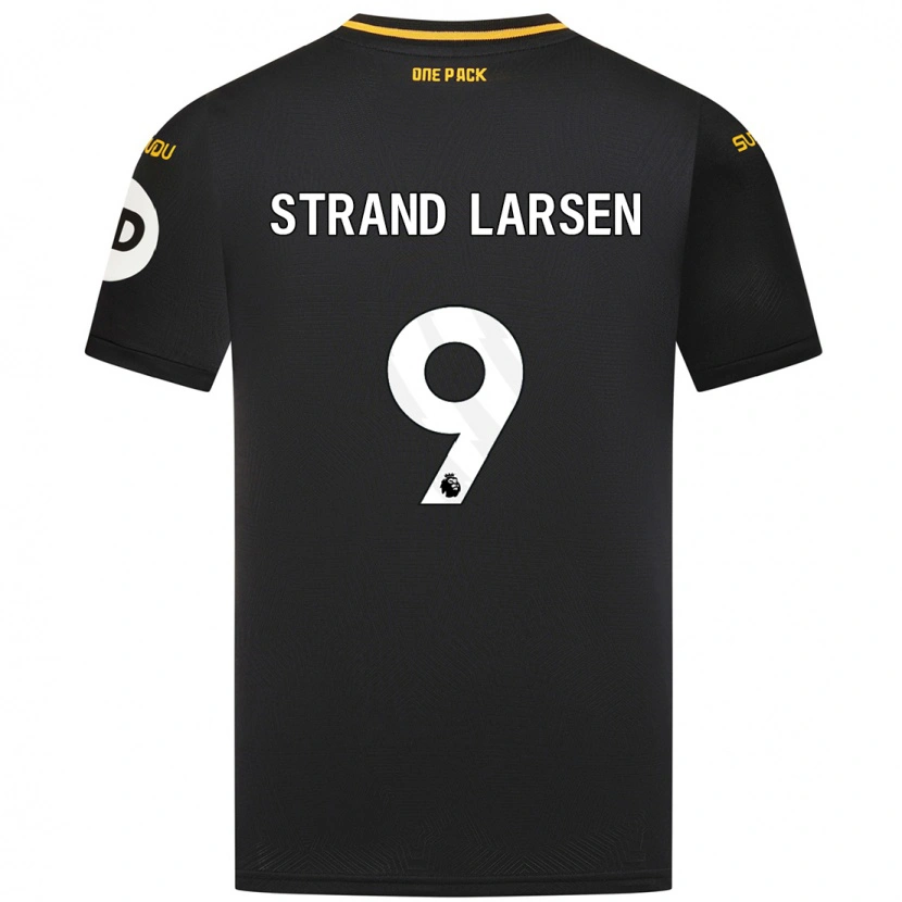 Danxen Pánské Jørgen Strand Larsen #9 Černý Daleko Hráčské Dresy 2024/25 Dres
