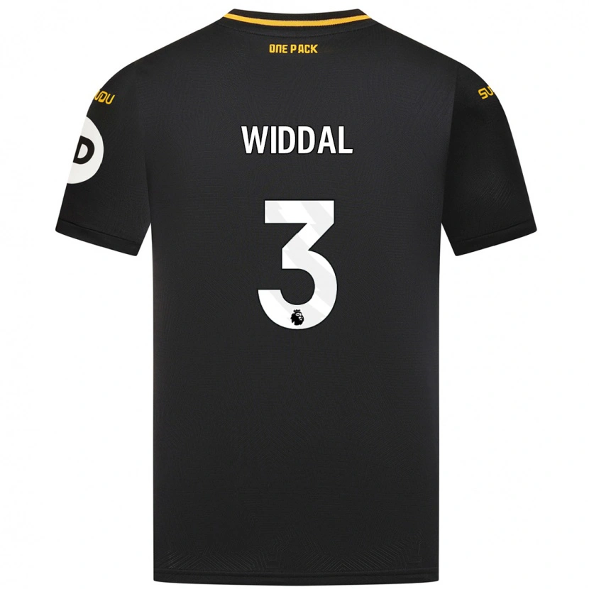 Danxen Pánské Natalie Widdal #3 Černý Daleko Hráčské Dresy 2024/25 Dres