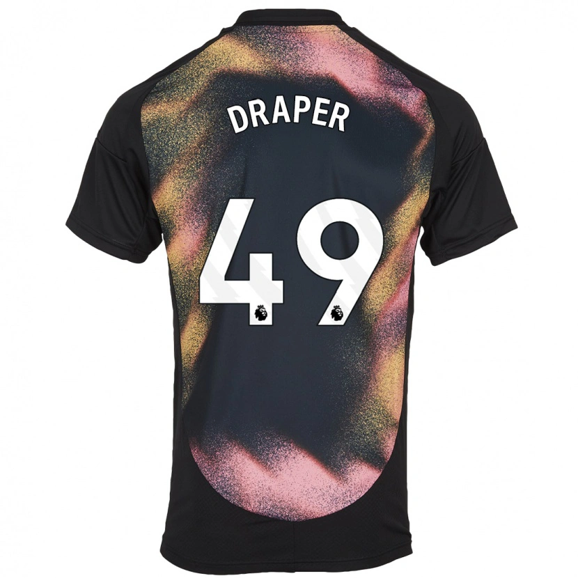 Danxen Pánské Denny Draper #49 Černá Bílá Daleko Hráčské Dresy 2024/25 Dres