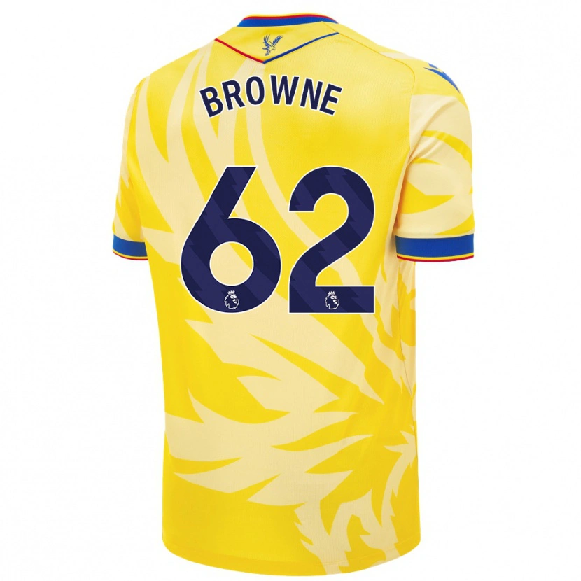 Danxen Pánské Luke Browne #62 Žluť Daleko Hráčské Dresy 2024/25 Dres