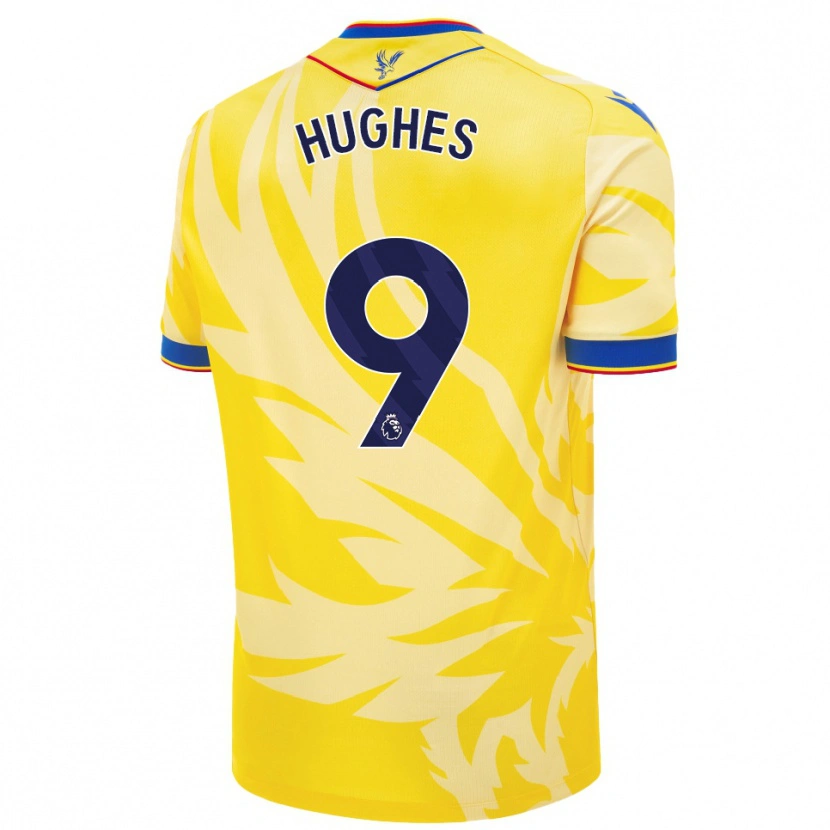 Danxen Pánské Elise Hughes #9 Žluť Daleko Hráčské Dresy 2024/25 Dres
