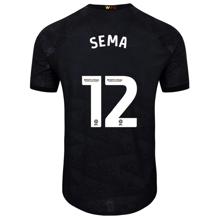 Danxen Pánské Ken Sema #12 Černá Bílá Daleko Hráčské Dresy 2024/25 Dres