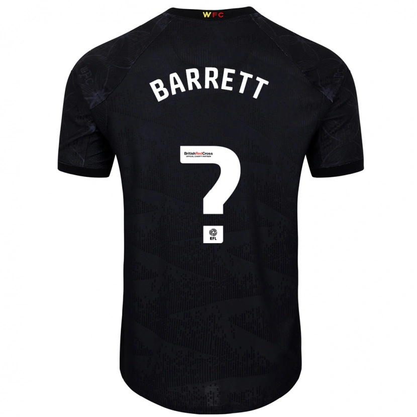 Danxen Pánské Hayden Barrett #0 Černá Bílá Daleko Hráčské Dresy 2024/25 Dres
