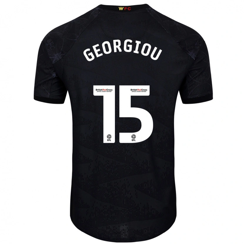 Danxen Pánské Andria Georgiou #15 Černá Bílá Daleko Hráčské Dresy 2024/25 Dres