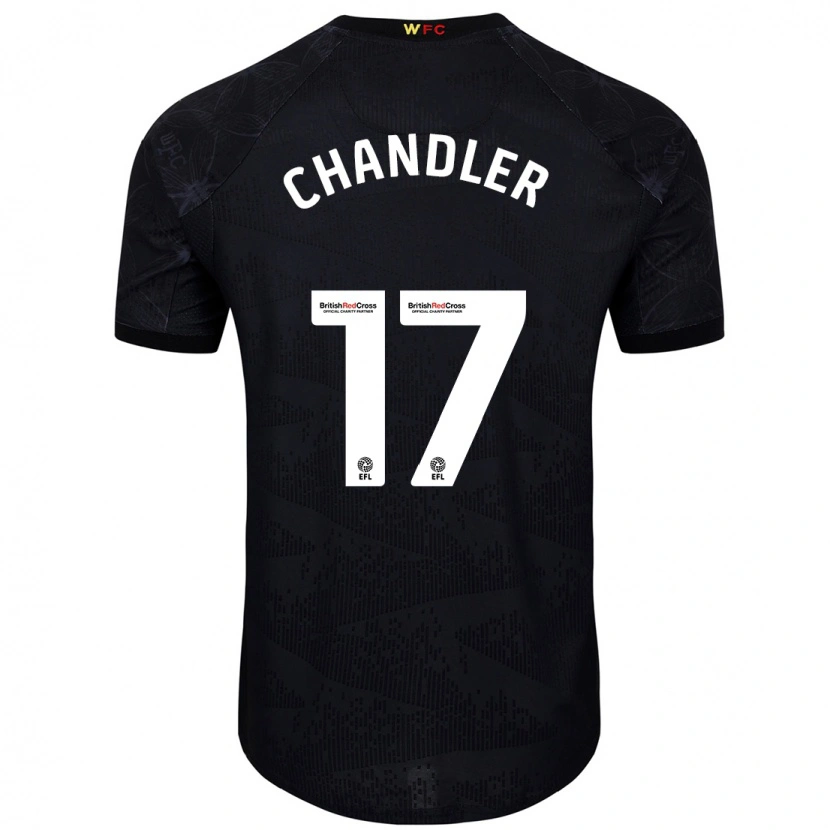 Danxen Pánské Megan Chandler #17 Černá Bílá Daleko Hráčské Dresy 2024/25 Dres