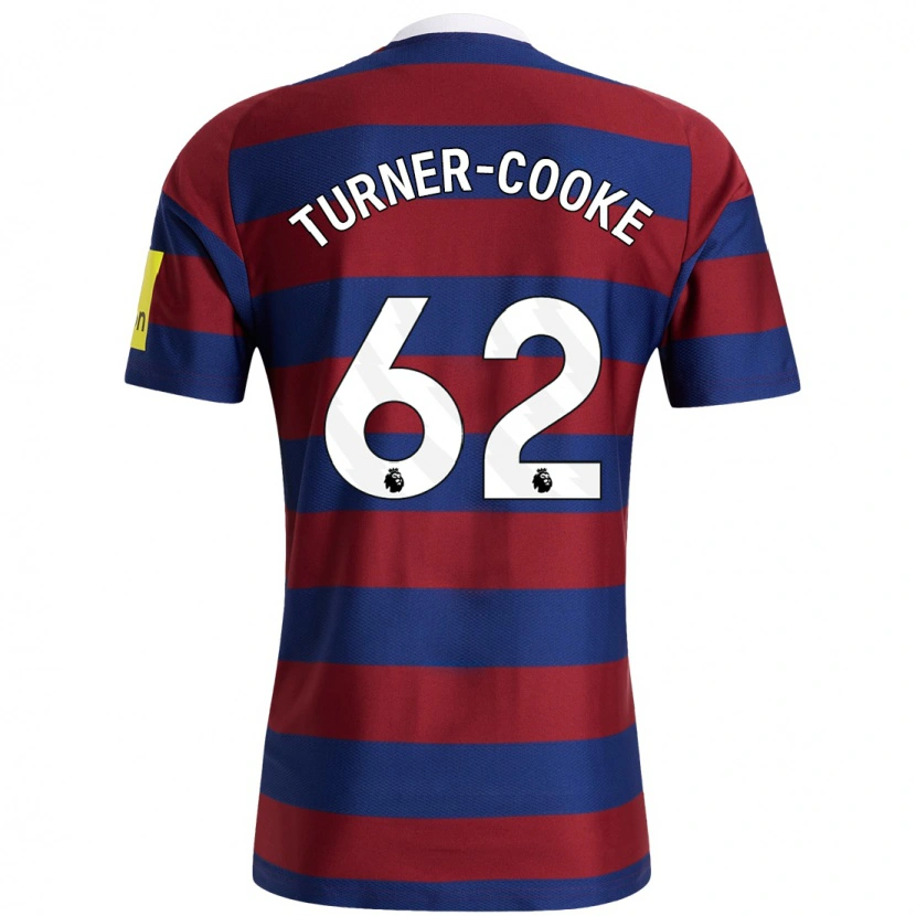 Danxen Pánské Jay Turner-Cooke #62 Vínová Tmavě Modrá Daleko Hráčské Dresy 2024/25 Dres