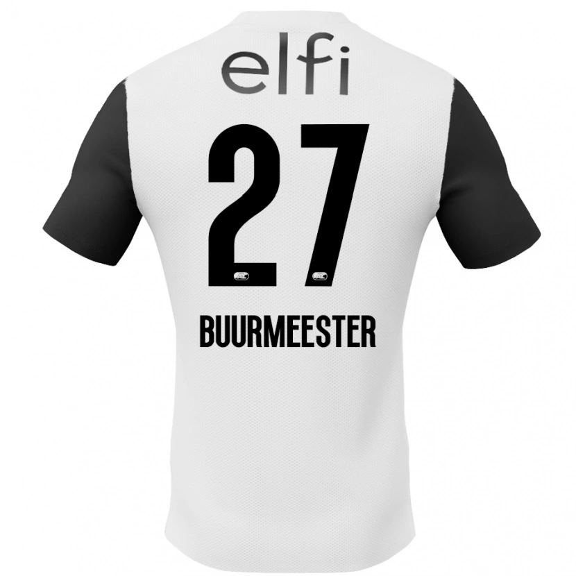 Danxen Pánské Zico Buurmeester #27 Bílá Černá Daleko Hráčské Dresy 2024/25 Dres