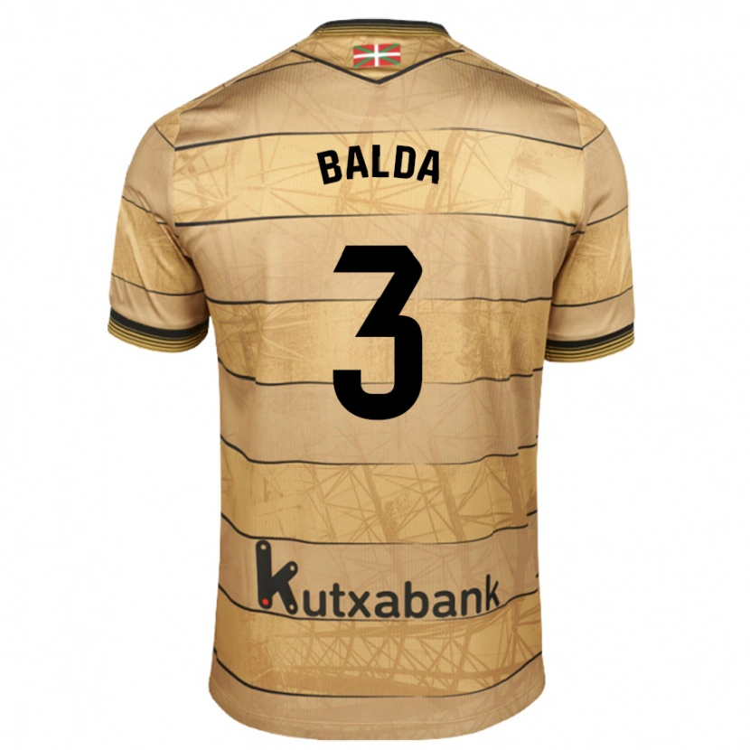 Danxen Pánské Jon Balda #3 Hnědý Daleko Hráčské Dresy 2024/25 Dres