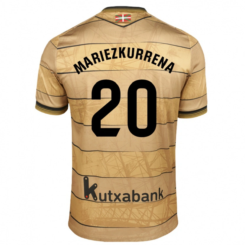 Danxen Pánské Arkaitz Mariezkurrena #20 Hnědý Daleko Hráčské Dresy 2024/25 Dres