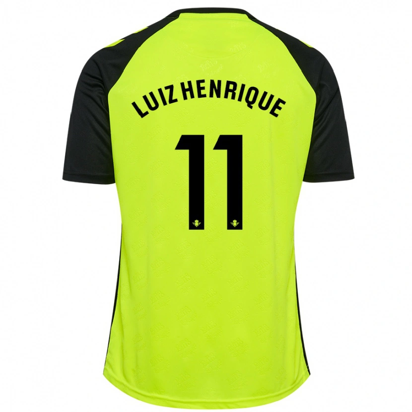 Danxen Pánské Luiz Henrique #11 Fluorescenční Žlutá Černá Daleko Hráčské Dresy 2024/25 Dres