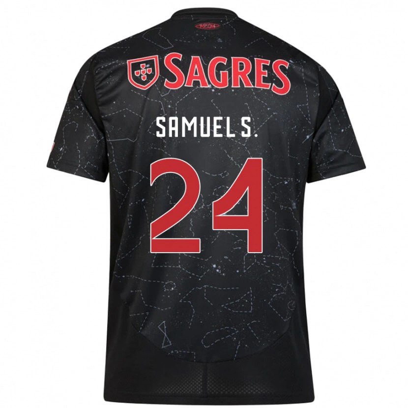 Danxen Pánské Samuel Soares #24 Černá Červená Daleko Hráčské Dresy 2024/25 Dres