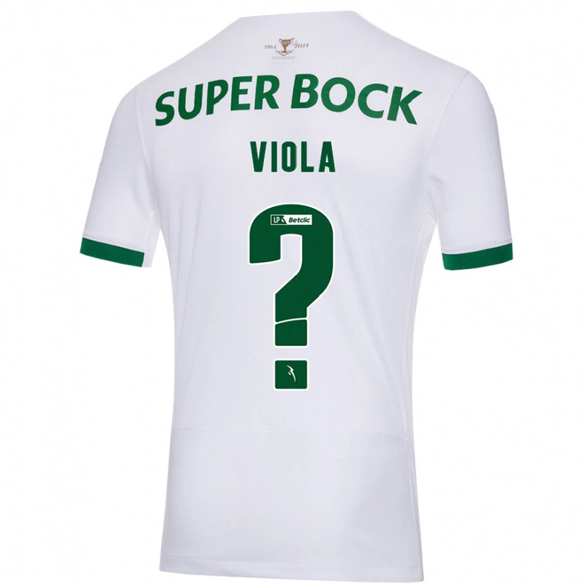 Danxen Pánské Rodrigo Viola #0 Bílá Zelená Daleko Hráčské Dresy 2024/25 Dres