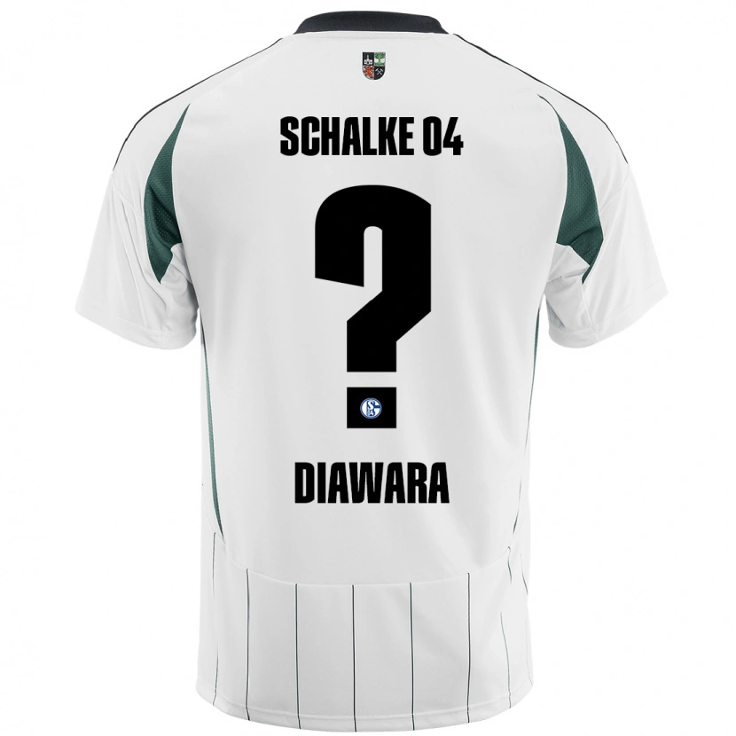 Danxen Pánské Mamady Diawara #0 Bílá Zelená Daleko Hráčské Dresy 2024/25 Dres
