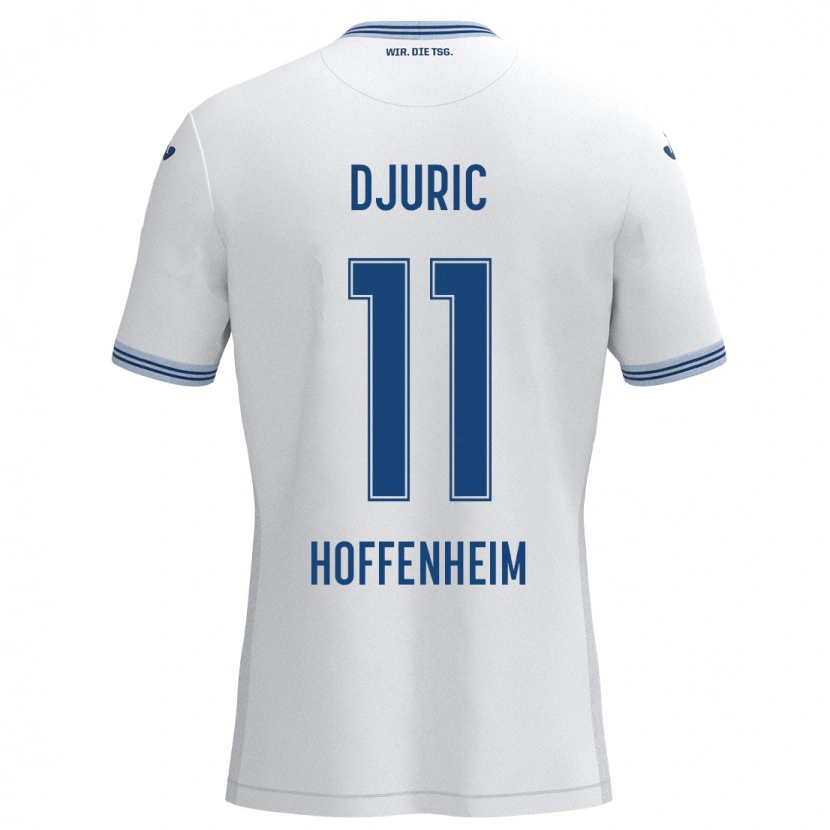 Danxen Pánské Luka Djuric #11 Bílá Modrá Daleko Hráčské Dresy 2024/25 Dres