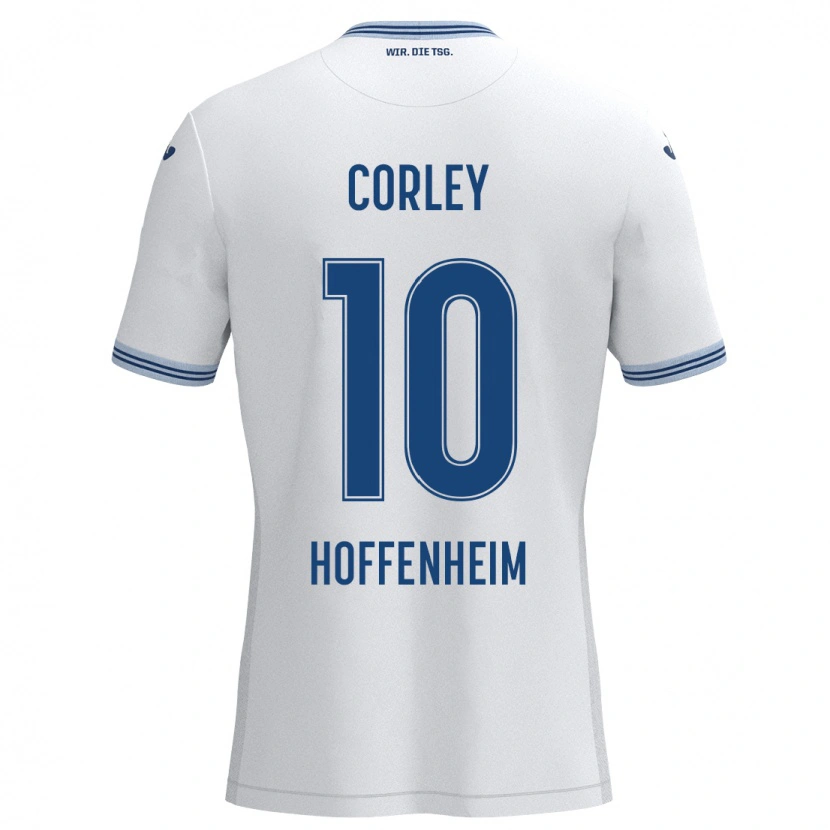 Danxen Pánské Gia Corley #10 Bílá Modrá Daleko Hráčské Dresy 2024/25 Dres