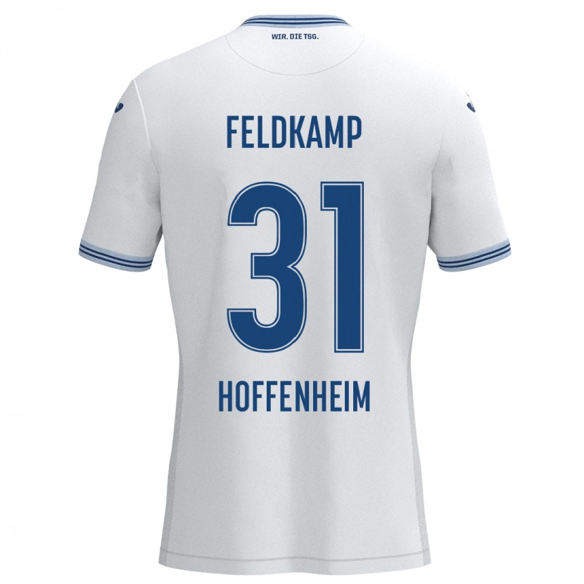 Danxen Pánské Jana Feldkamp #31 Bílá Modrá Daleko Hráčské Dresy 2024/25 Dres