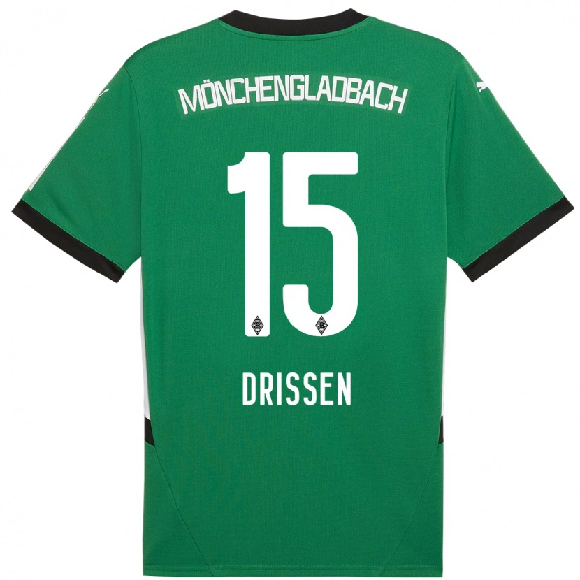 Danxen Pánské Sam Drissen #15 Zelená Bílá Daleko Hráčské Dresy 2024/25 Dres