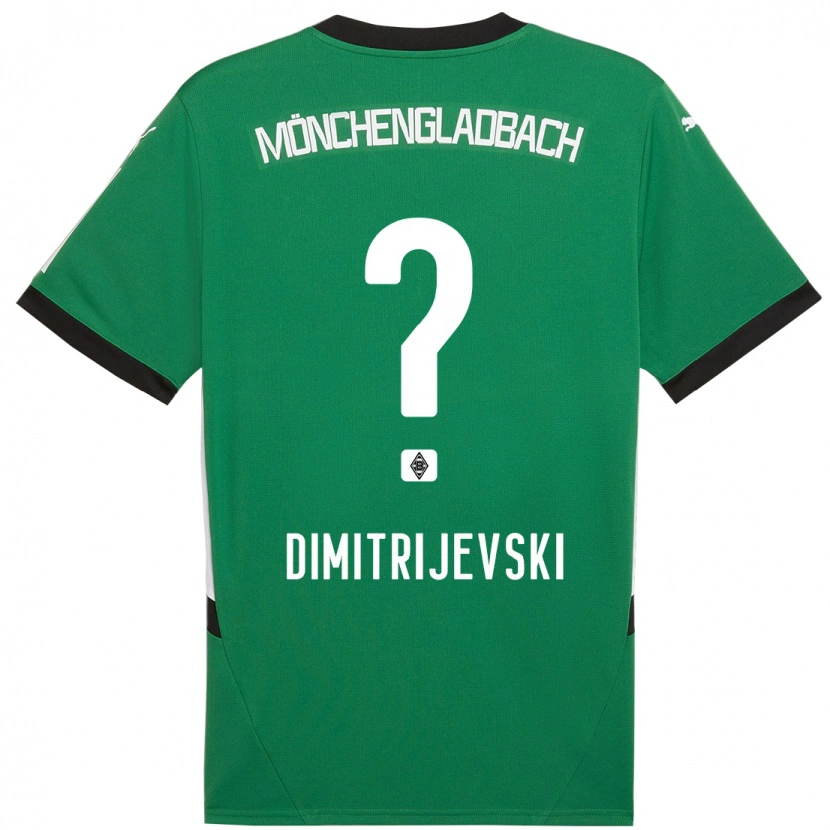 Danxen Pánské Maximilian Dimitrijevski #0 Zelená Bílá Daleko Hráčské Dresy 2024/25 Dres