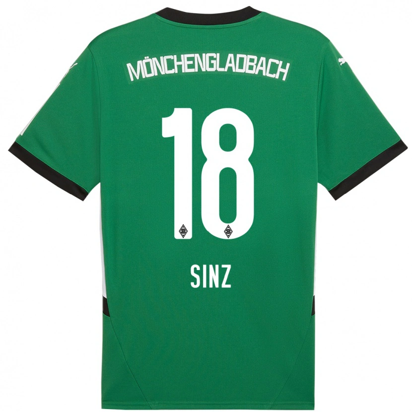 Danxen Pánské Michelle Sinz #18 Zelená Bílá Daleko Hráčské Dresy 2024/25 Dres