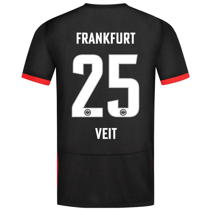Danxen Pánské Jella Veit #25 Černý Daleko Hráčské Dresy 2024/25 Dres