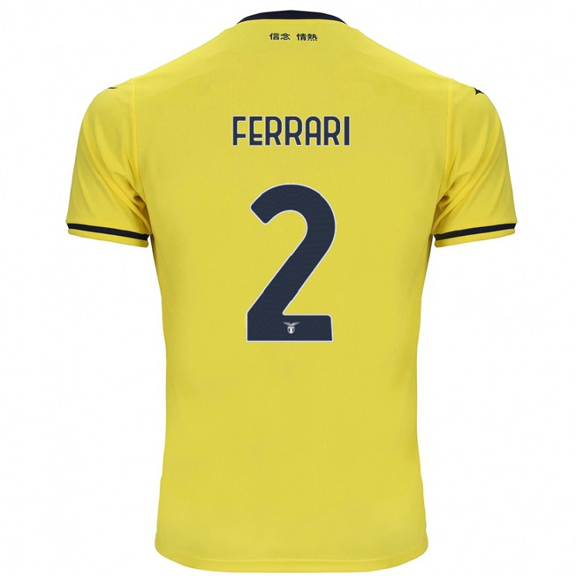Danxen Pánské Lorenzo Ferrari #2 Žluť Daleko Hráčské Dresy 2024/25 Dres