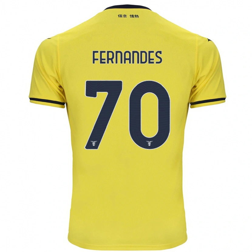 Danxen Pánské Saná Fernandes #70 Žluť Daleko Hráčské Dresy 2024/25 Dres