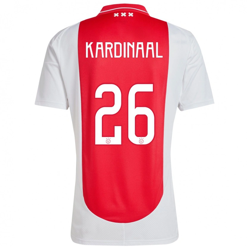 Danxen Dámské Isa Kardinaal #26 Červená Bílá Domů Hráčské Dresy 2024/25 Dres