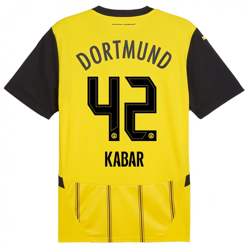 Danxen Dámské Almugera Kabar #42 Žlutá Černá Domů Hráčské Dresy 2024/25 Dres