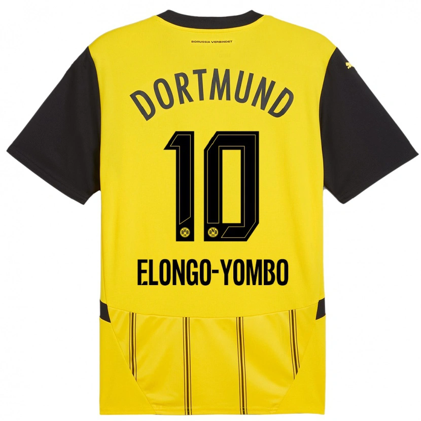 Danxen Dámské Rodney Elongo-Yombo #10 Žlutá Černá Domů Hráčské Dresy 2024/25 Dres