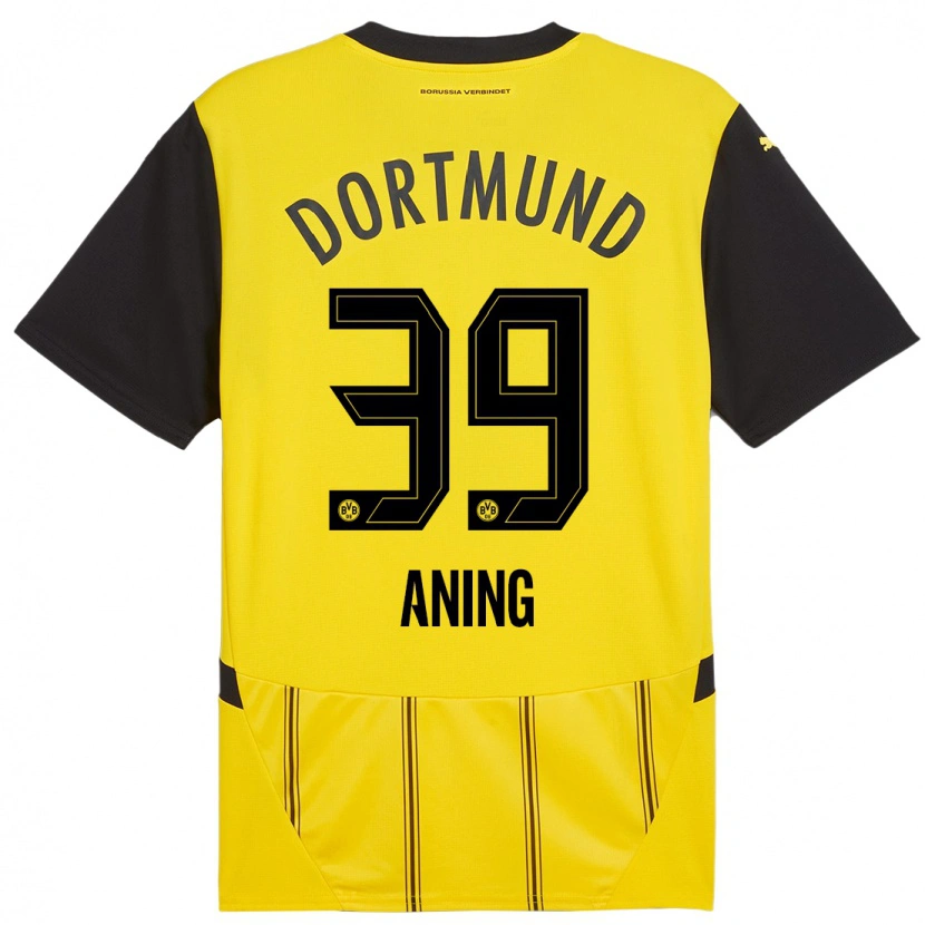 Danxen Dámské Prince Aning #39 Žlutá Černá Domů Hráčské Dresy 2024/25 Dres