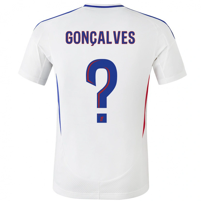 Danxen Dámské Tiago Gonçalves #0 Bílá Modrá Domů Hráčské Dresy 2024/25 Dres