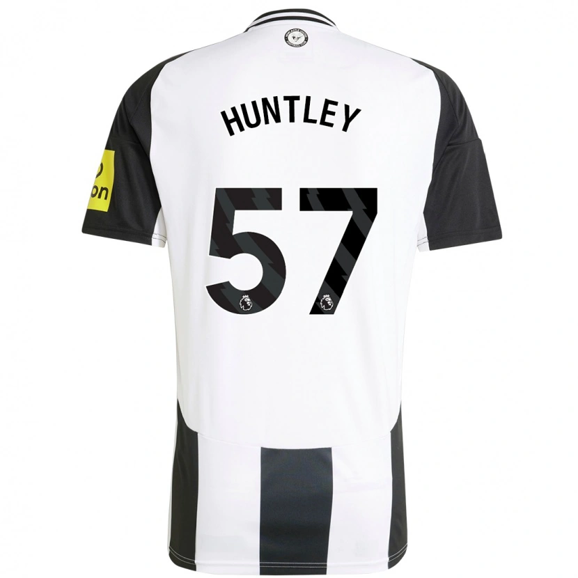 Danxen Dámské James Huntley #57 Bílá Černá Domů Hráčské Dresy 2024/25 Dres