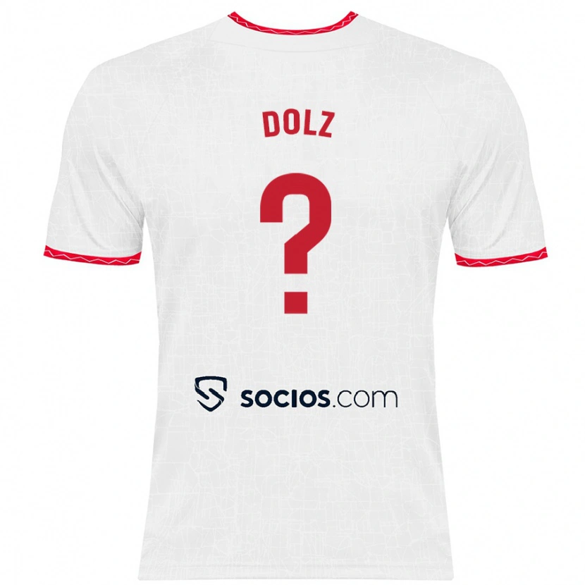 Danxen Dámské Marc Dolz #0 Bílá Červená Domů Hráčské Dresy 2024/25 Dres