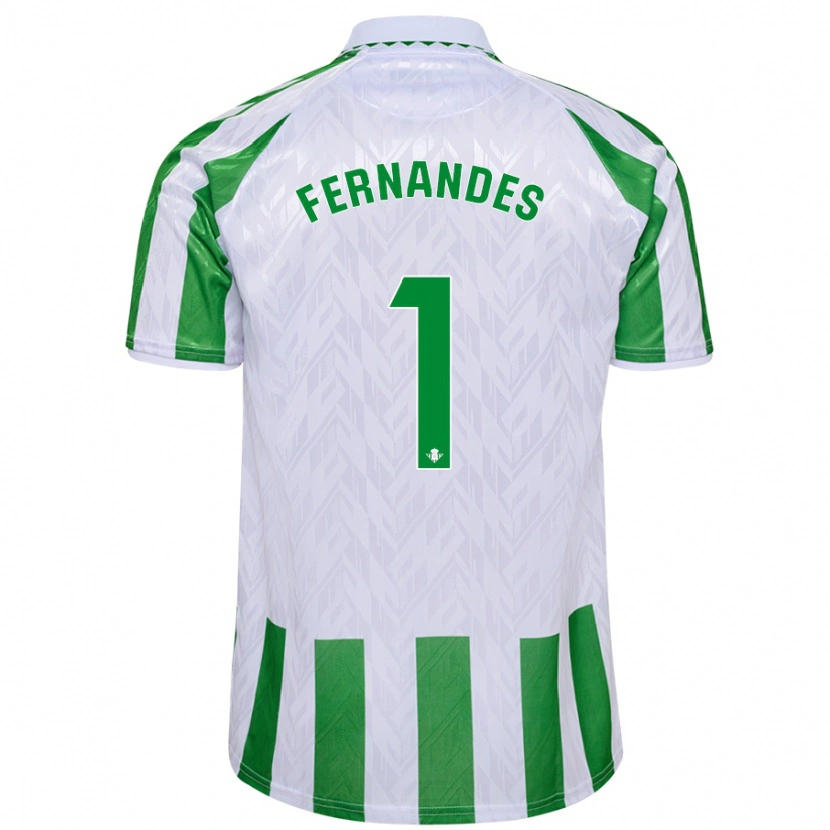Danxen Dámské Guilherme Fernandes #1 Zelené Bílé Pruhy Domů Hráčské Dresy 2024/25 Dres