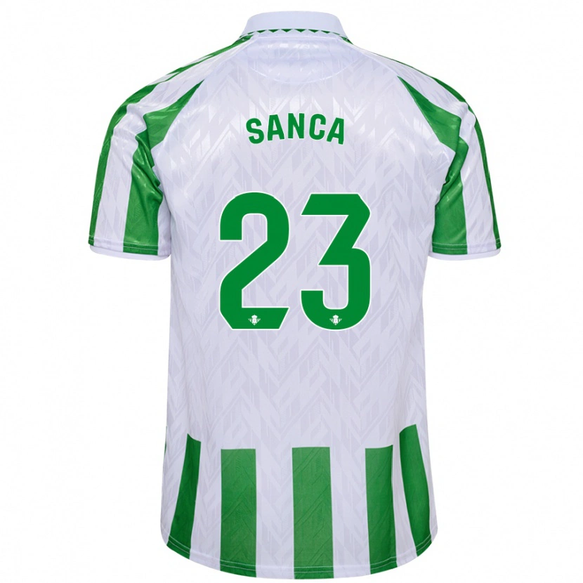 Danxen Dámské Marciano Sanca #23 Zelené Bílé Pruhy Domů Hráčské Dresy 2024/25 Dres