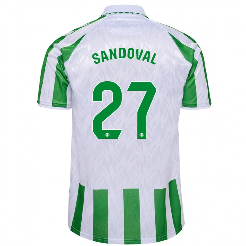 Danxen Dámské Keimer Sandoval #27 Zelené Bílé Pruhy Domů Hráčské Dresy 2024/25 Dres
