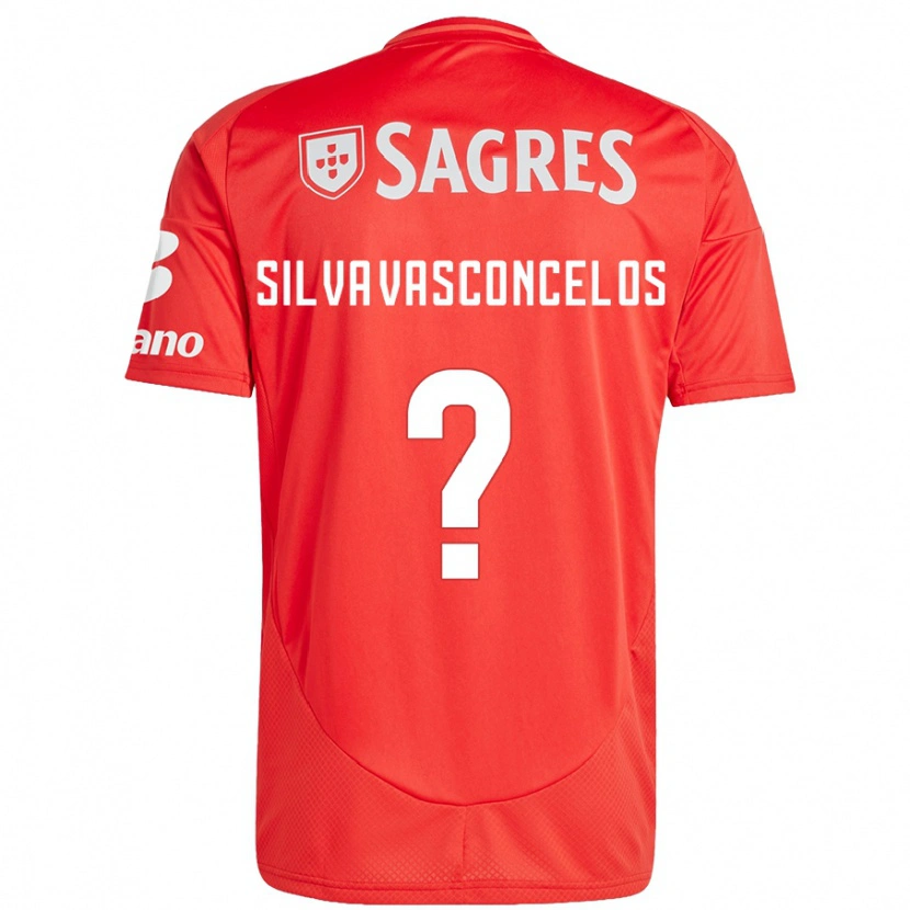Danxen Dámské Martim Silva Vasconcelos #0 Červená Bílá Domů Hráčské Dresy 2024/25 Dres