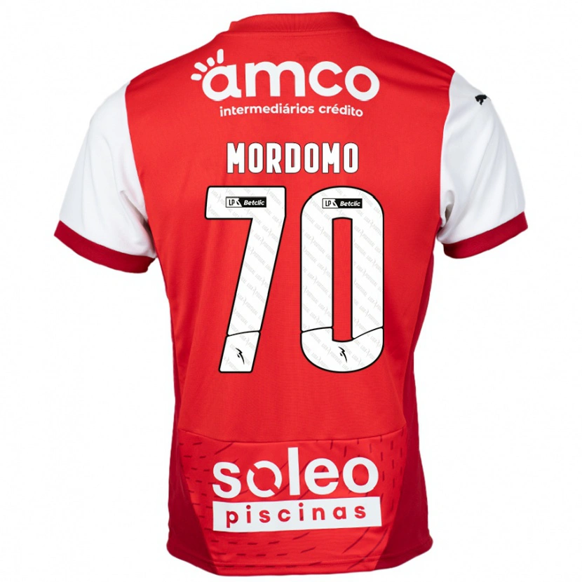 Danxen Dámské Mordomo #70 Červená Bílá Domů Hráčské Dresy 2024/25 Dres