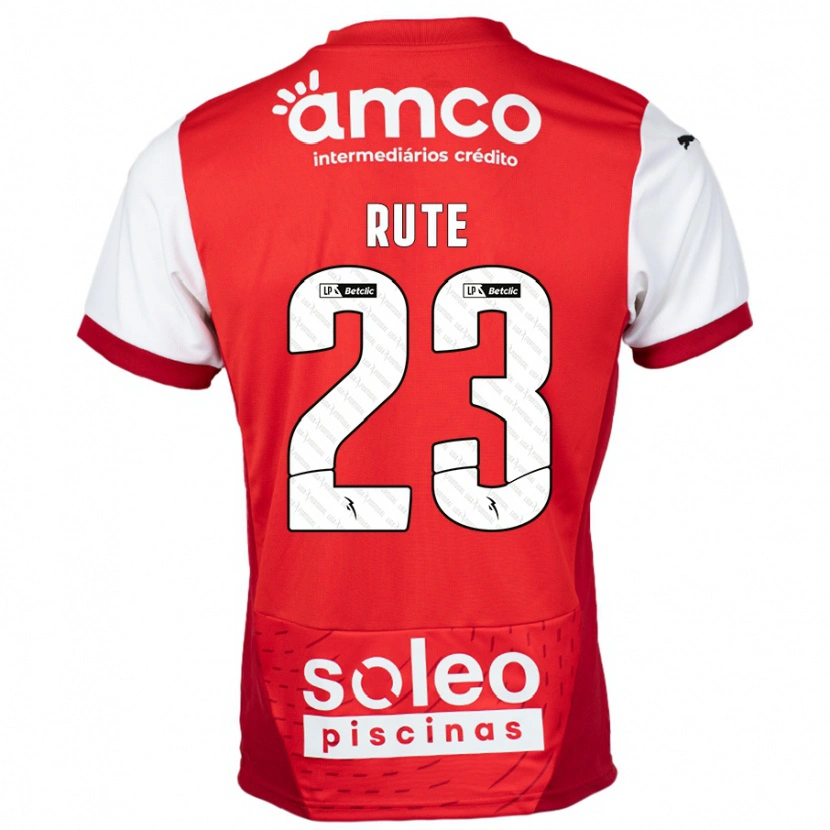 Danxen Dámské Ana Rute #23 Červená Bílá Domů Hráčské Dresy 2024/25 Dres
