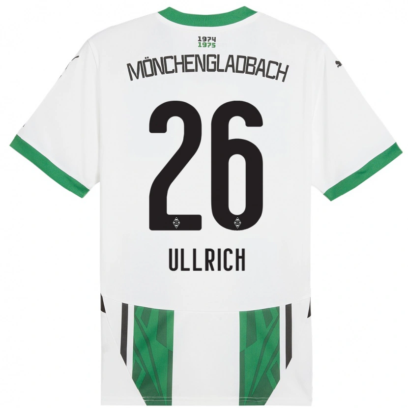Danxen Dámské Lukas Ullrich #26 Bílá Zelená Domů Hráčské Dresy 2024/25 Dres