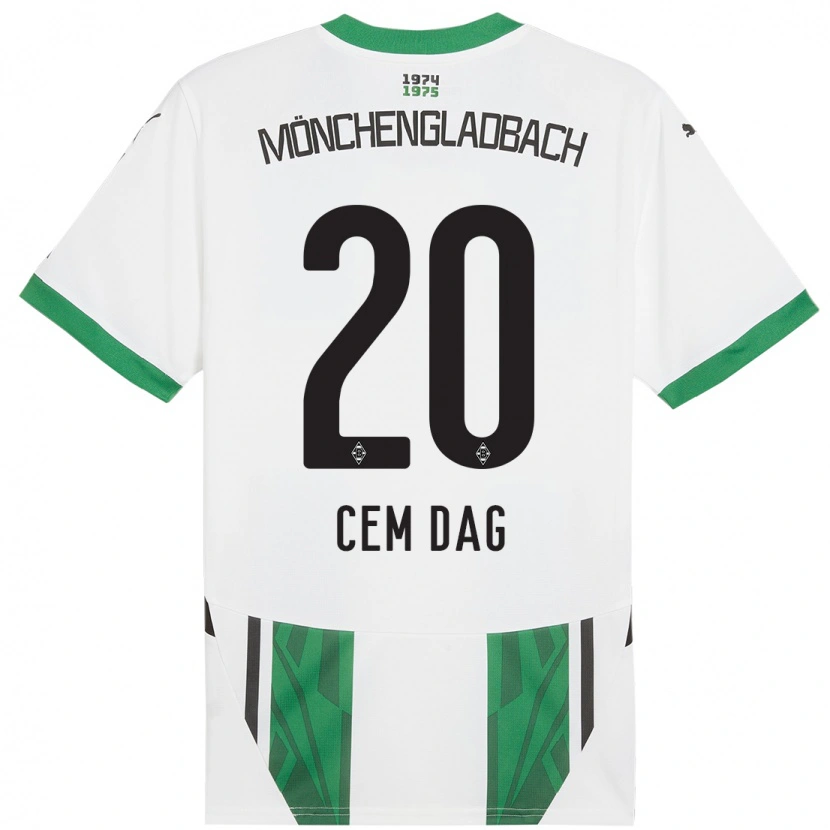 Danxen Dámské Cem Dag #20 Bílá Zelená Domů Hráčské Dresy 2024/25 Dres